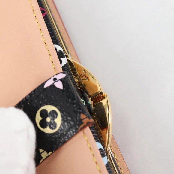 LOUIS VUITTON Multicolor Portefeuille Viennois Wallet Black - Picture 8 of 16